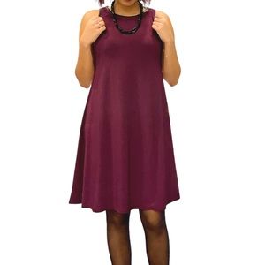 NWOT Ralph Lauren A-Line Women’s Dress in Plum